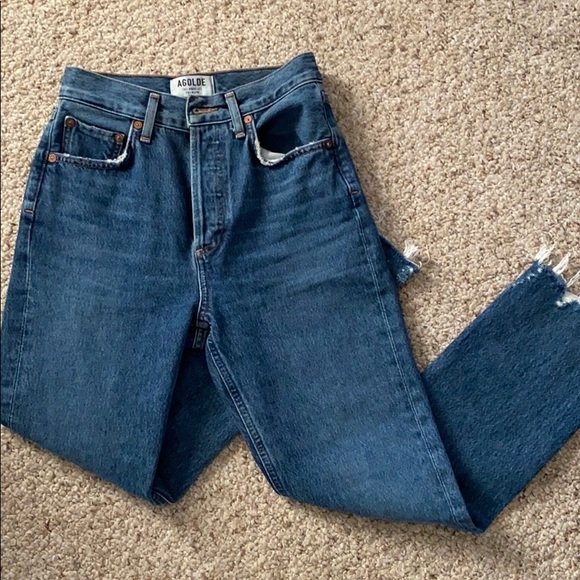 Agolde Riley High Rise Crop - Picture 2 of 7